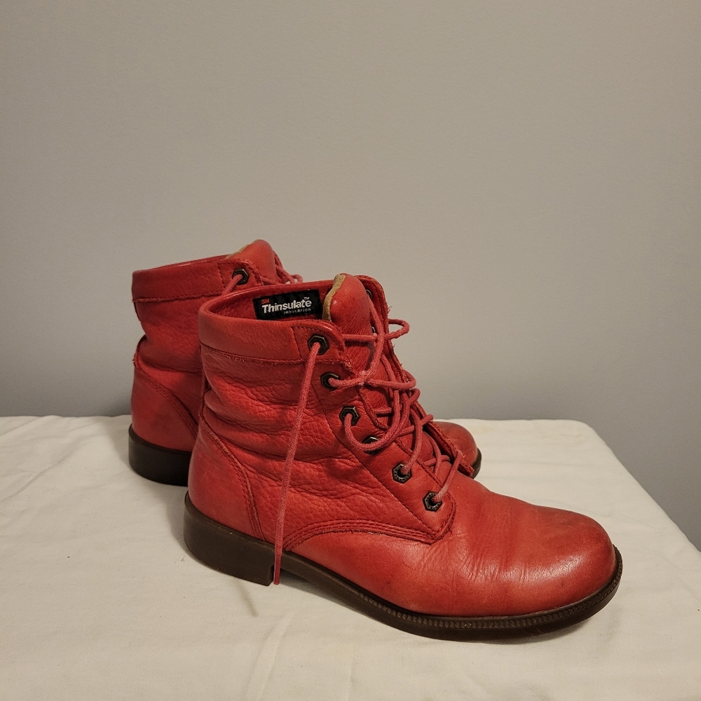 Kodiak Red Leather Size 10 boots